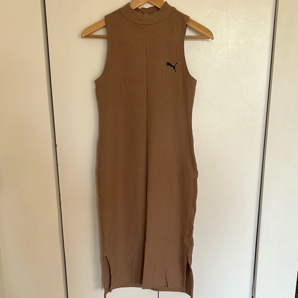 Puma Sleeveless Ribbed Bodycon Dress